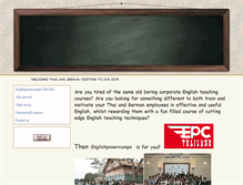 Tablet Screenshot of englishpowercamps.com